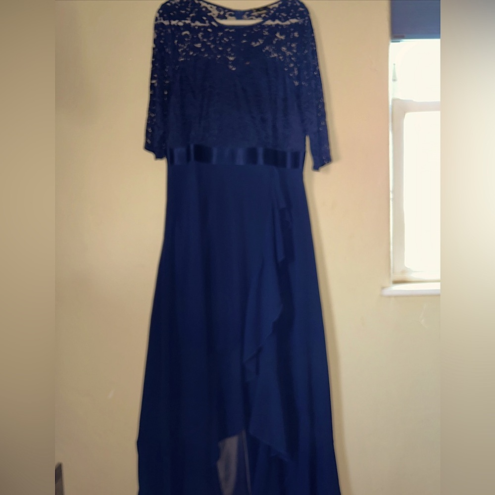 Miusol NEW Women’s Lace 3/4 Sleeve Ruffle Trim Formal Dress Plus Size 2XL